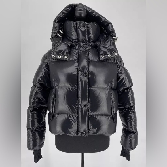 Sam. New York Puffer Jacket Coat Black Full Zip Women’s Size XS - Picture 3 of 14